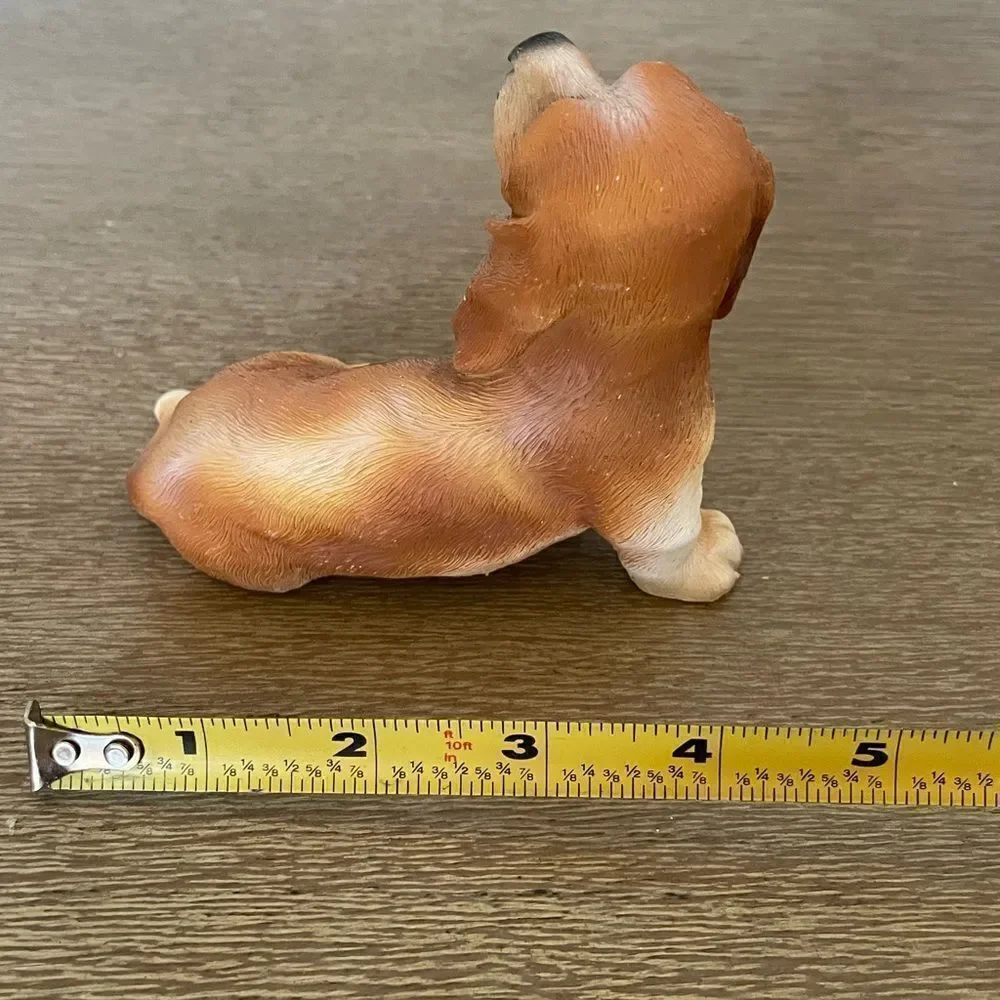 Cute Dog Basset Hound Figurine